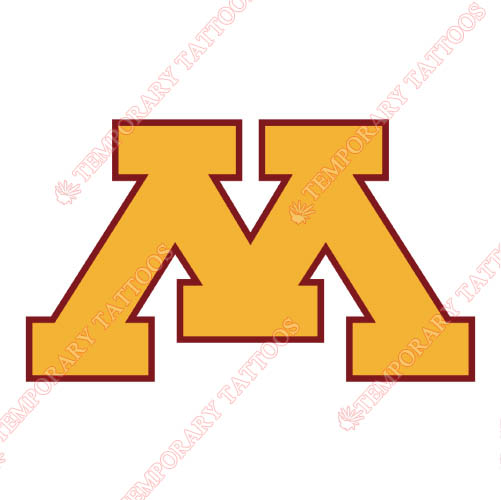 Minnesota Golden Gophers Customize Temporary Tattoos Stickers NO.5093